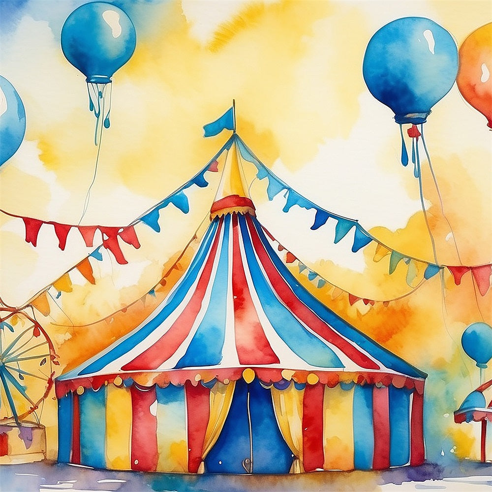 Zirkuszelt Backdrop Karneval Wimpel Dekorationen Backdrop BRP1-170