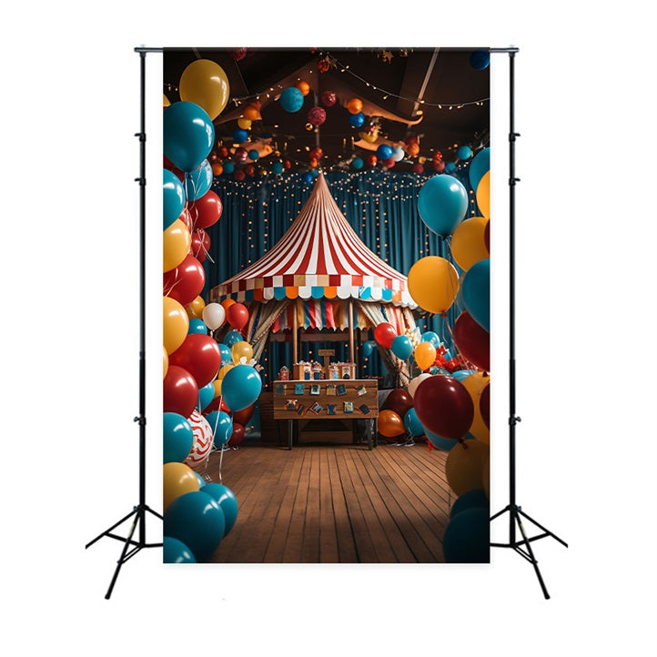 Hintergrund Zirkus Lebendiger Ballon Karnevalszelt Hintergrund BRP1-177