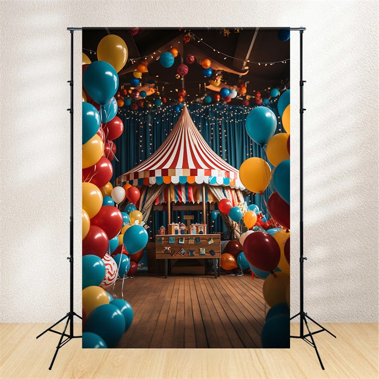 Hintergrund Zirkus Lebendiger Ballon Karnevalszelt Hintergrund BRP1-177