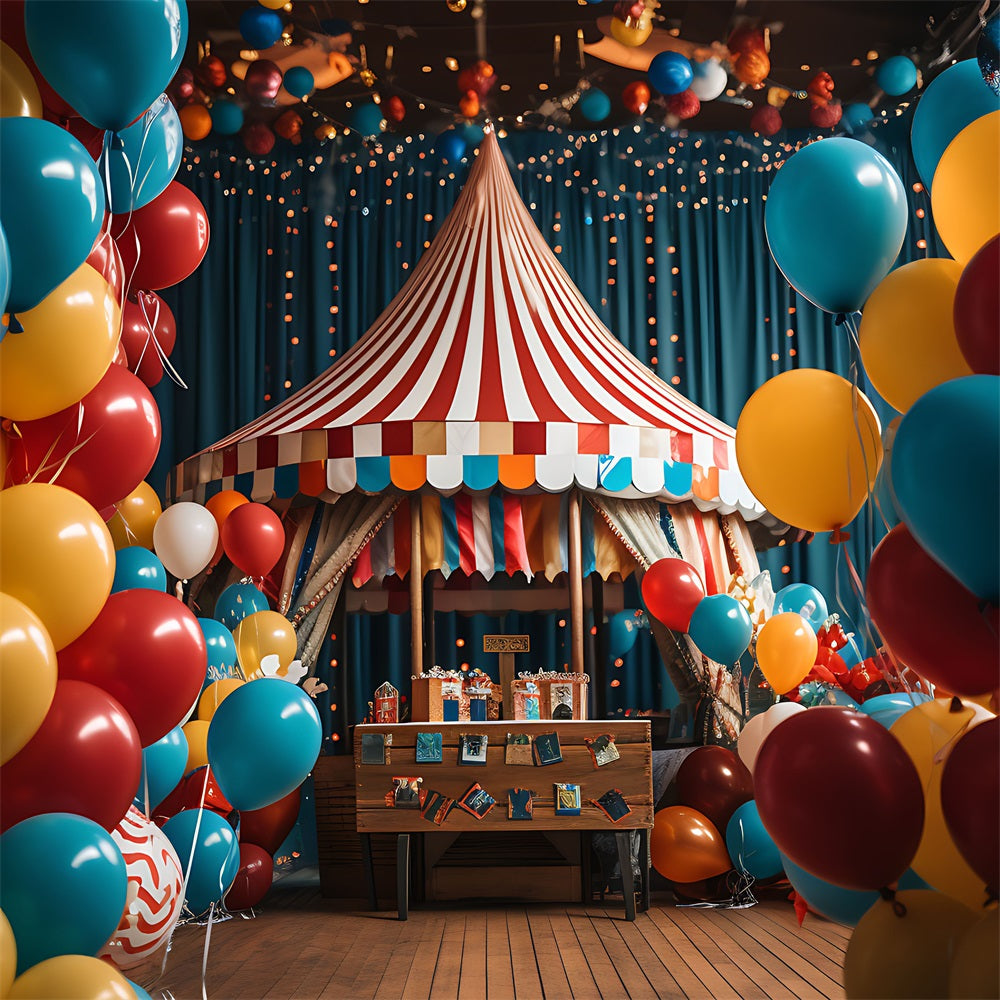 Hintergrund Zirkus Lebendiger Ballon Karnevalszelt Hintergrund BRP1-177