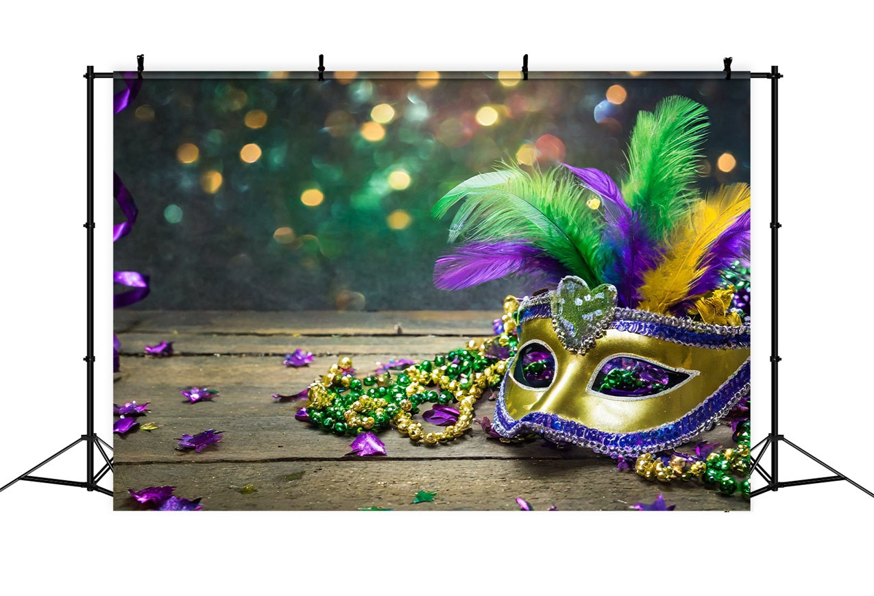 Karneval Thematischer Hintergrund Lebendige Mardi Gras Maske Party Hintergrund BRP1-209