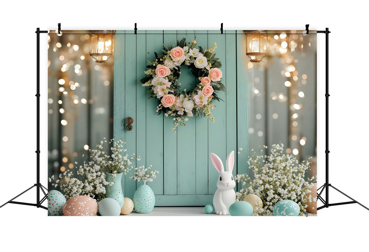 Ostern Backdrops Fotografie Kranz Hasen Ei Frühlingszeit Backdrop BRP1-220