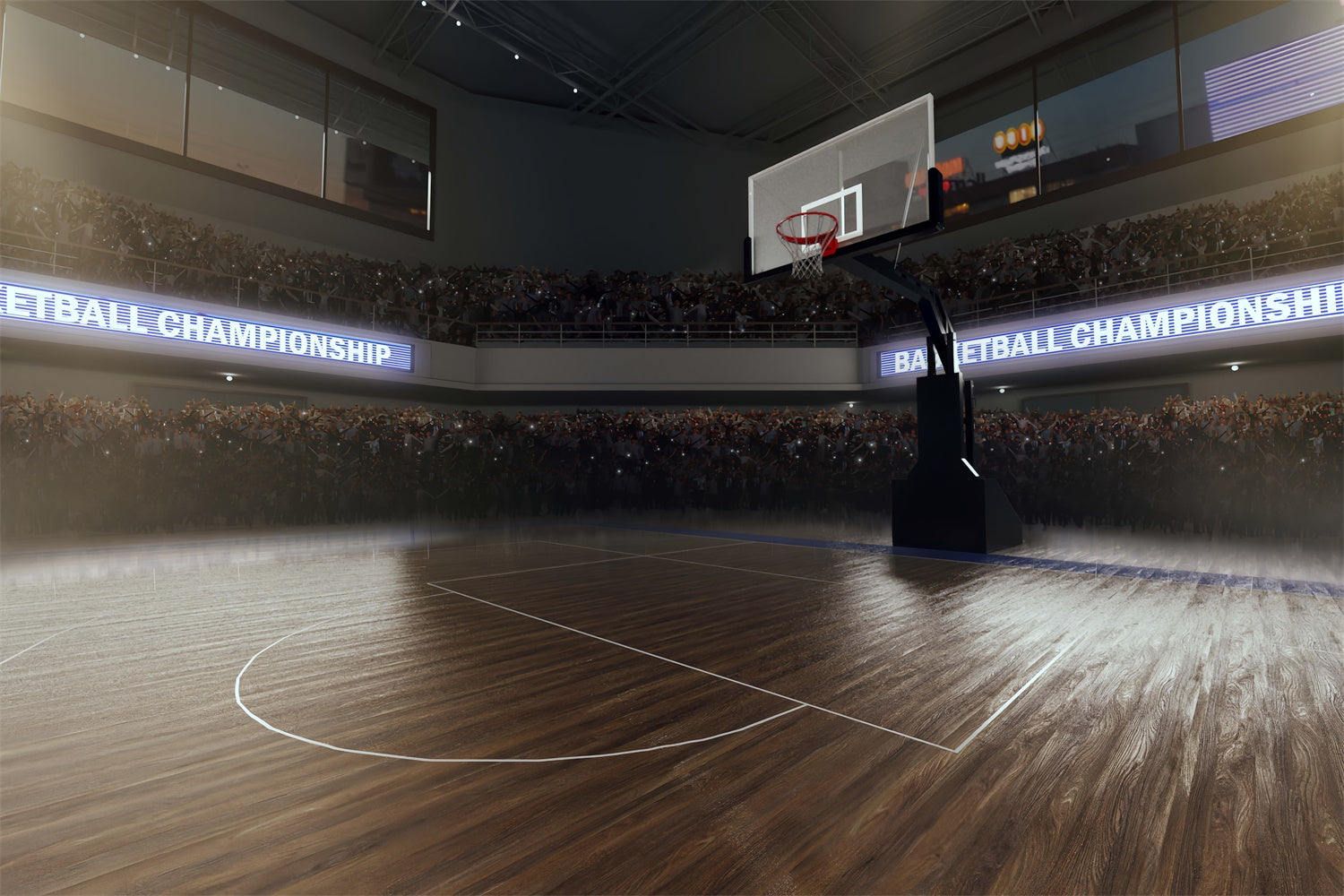 Basketball-Fotohintergrund Lebendiger Stadion-Reifen-Hintergrund BRP1-324