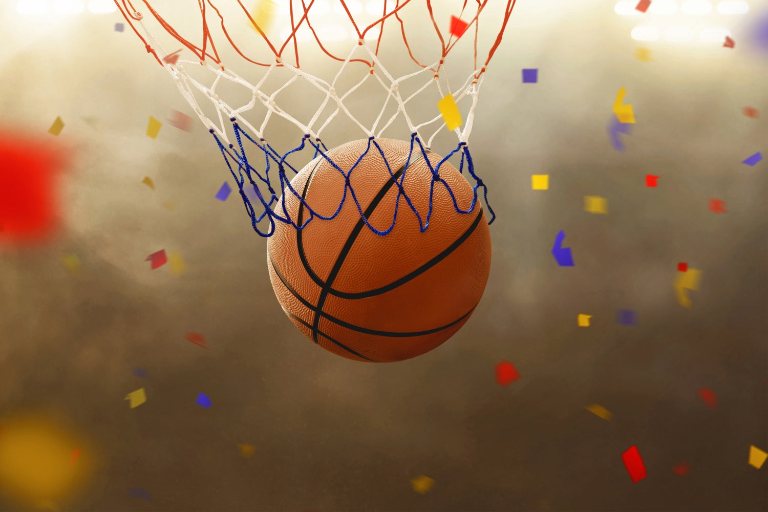Basketball Fotografie Backdrop Sport Fest Konfetti Hintergrund BRP1-328