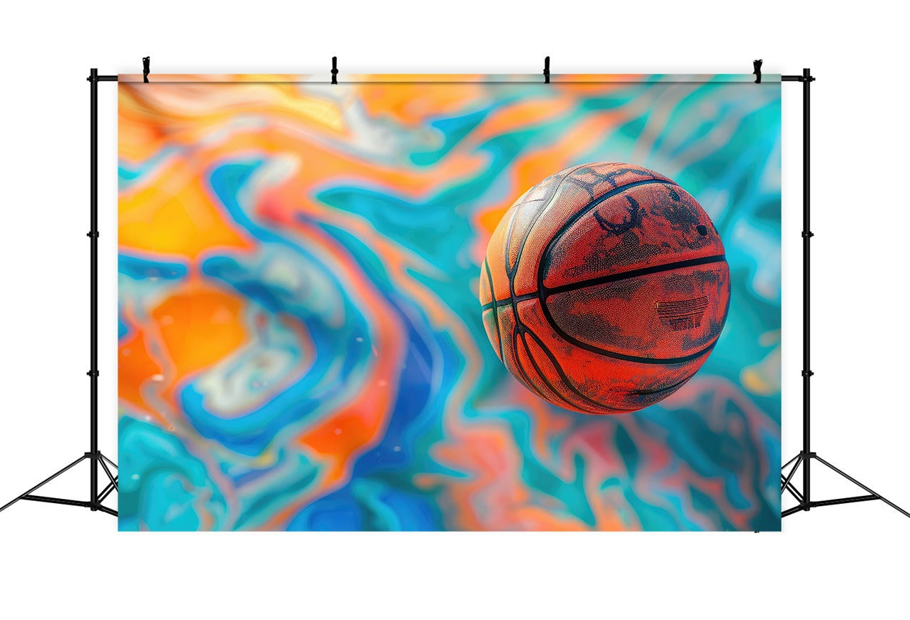 Basketball Thema Hintergrund Modern Abstrakt Wirbel Hintergrund BRP1-331