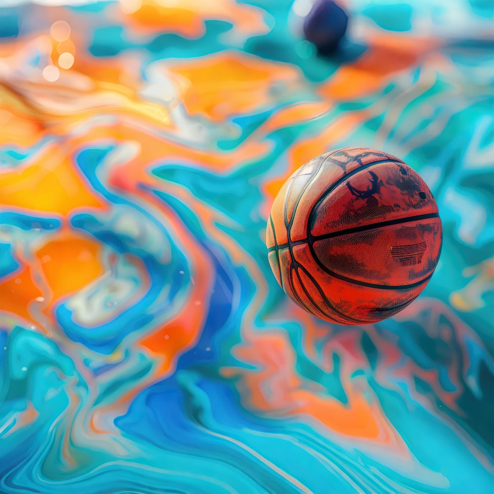 Basketball Thema Hintergrund Modern Abstrakt Wirbel Hintergrund BRP1-331