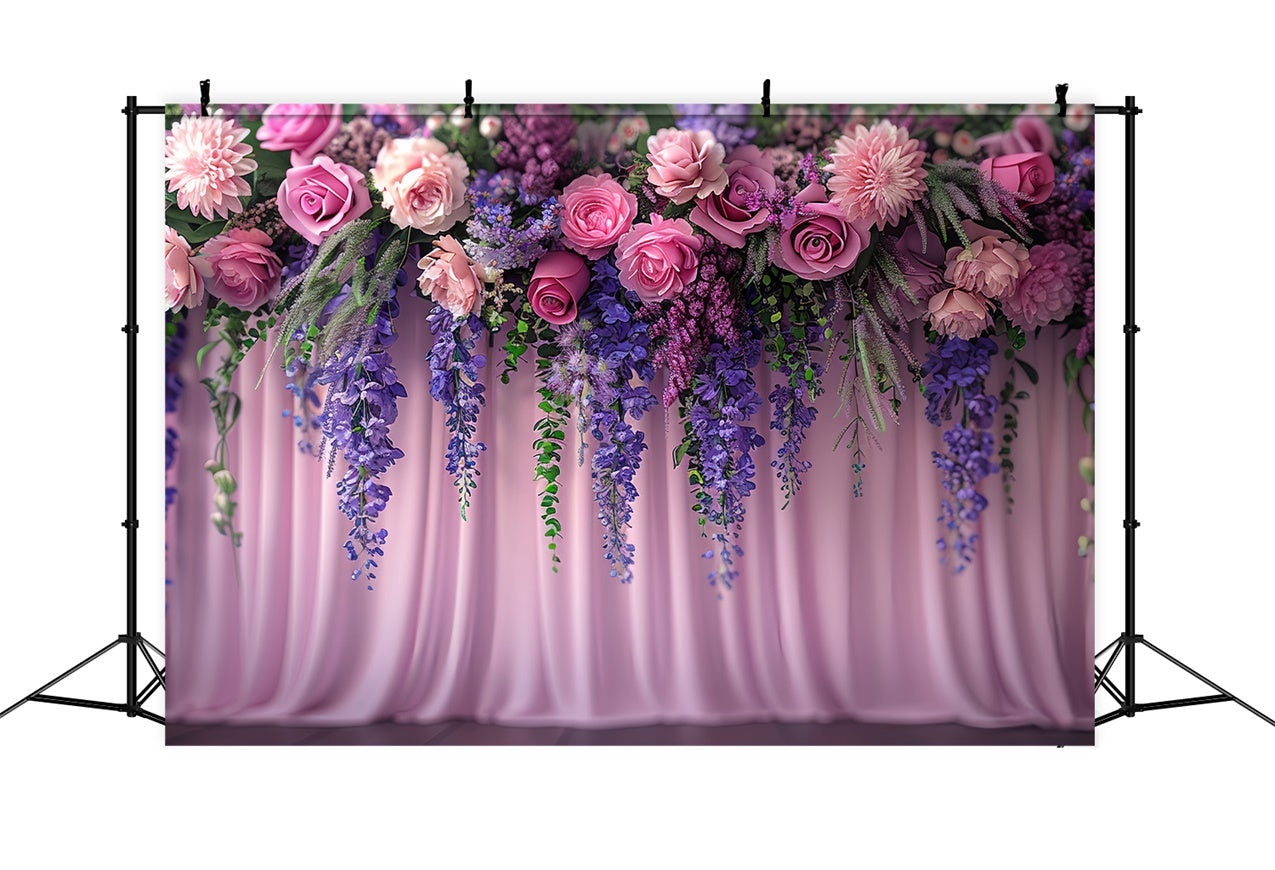 Blume Fotohintergrund Lavendel Traum Rose Bouquet Hintergrund BRP1-369