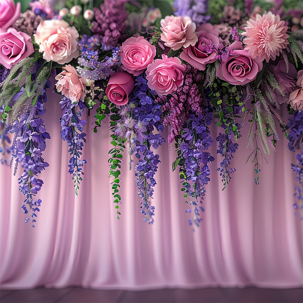 Blume Fotohintergrund Lavendel Traum Rose Bouquet Hintergrund BRP1-369