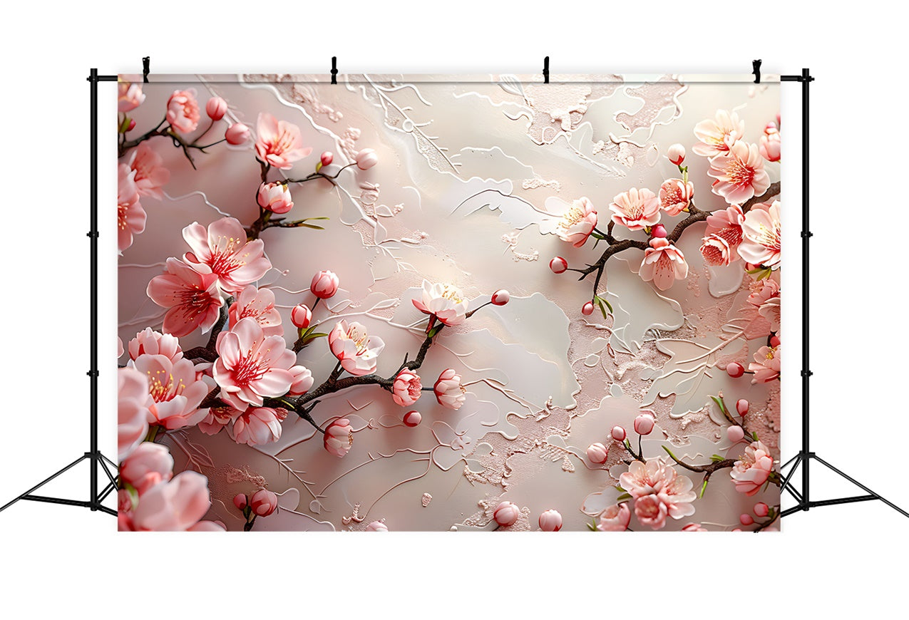 Floral Fotografie Hintergrund Kirschblüte Texturierte Hintergrund BRP1-372