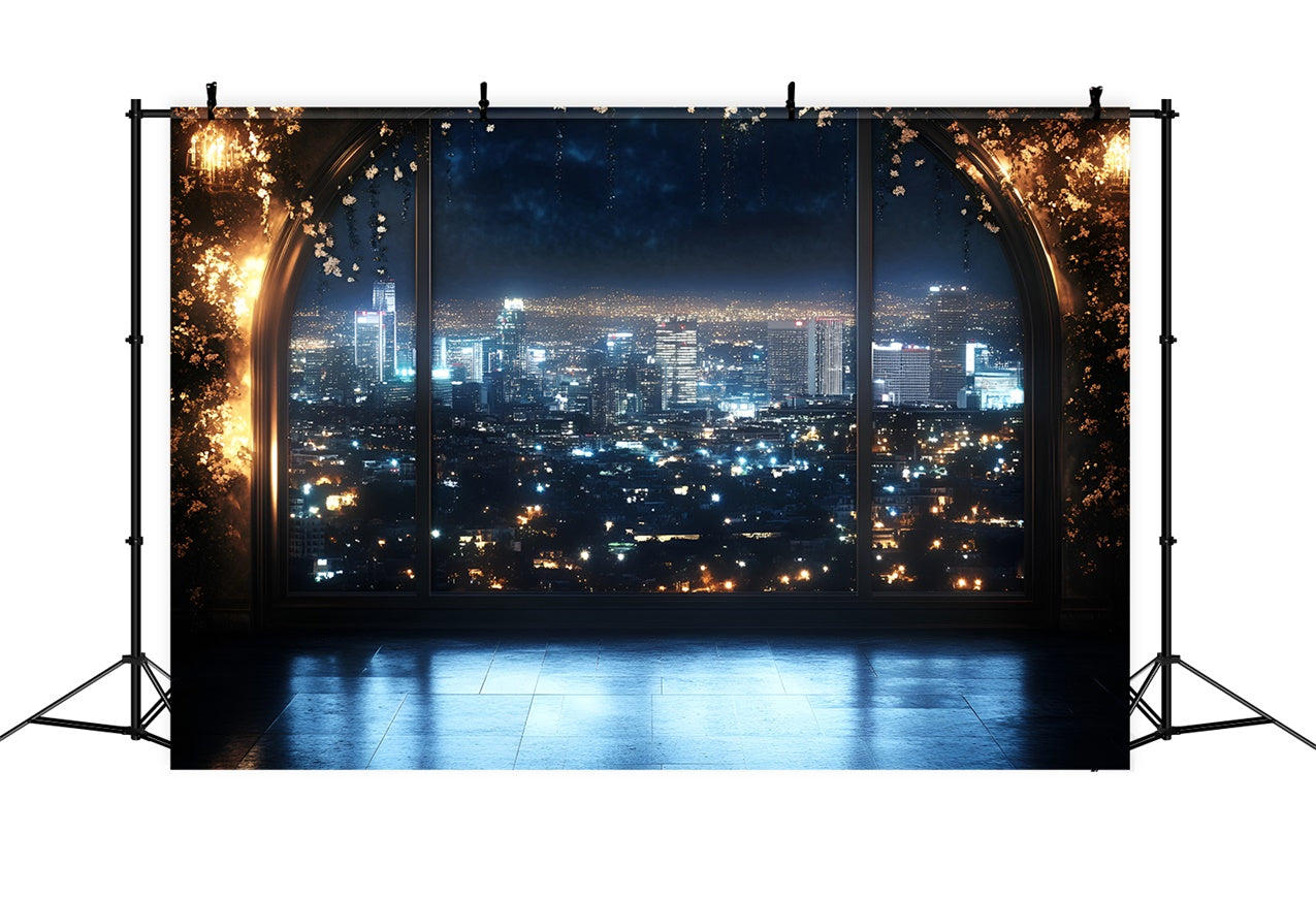 Backdrops Für Boudoir Mondschein Stadt Glamour Torbogen Backdrop BRP1-472