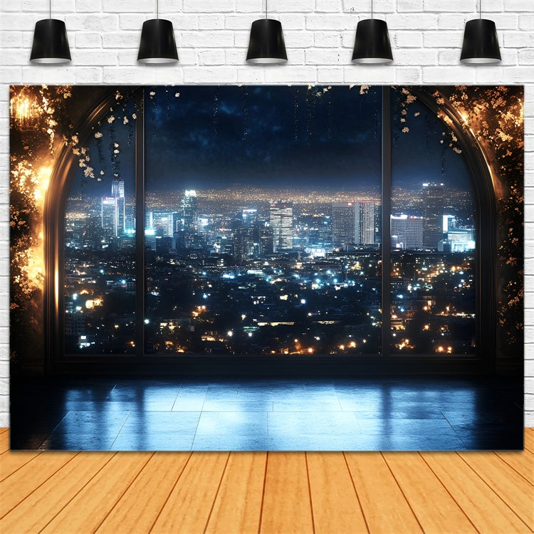 Backdrops Für Boudoir Mondschein Stadt Glamour Torbogen Backdrop BRP1-472