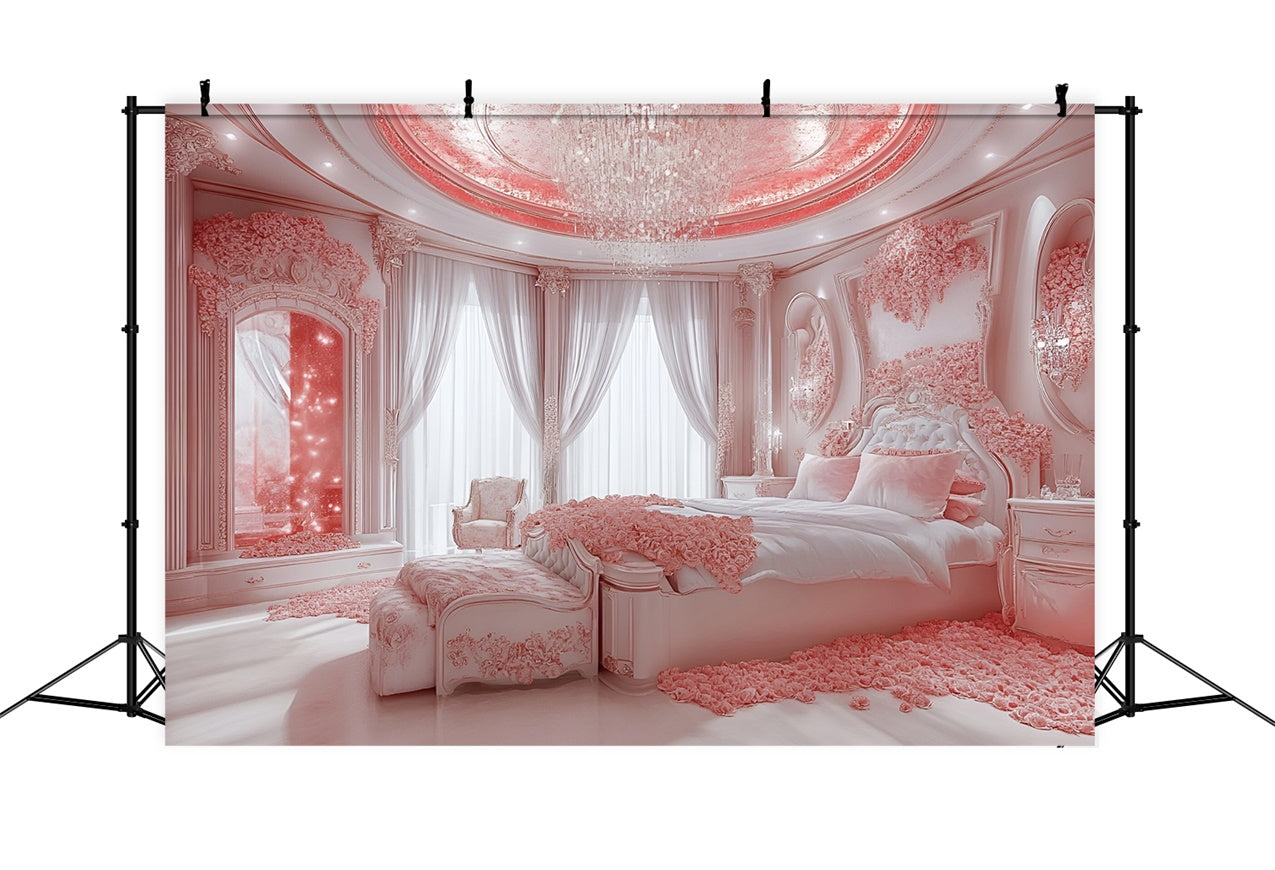 Boudoir Fotografie Backdrops Rosa Kristall Beleuchtung Schlafzimmer Hintergrund BRP1-477
