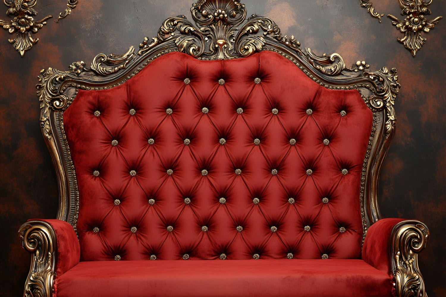 Boudoir Hintergrund Ideen Vintage Rot Tufted Chair Hintergrund BRP1-483