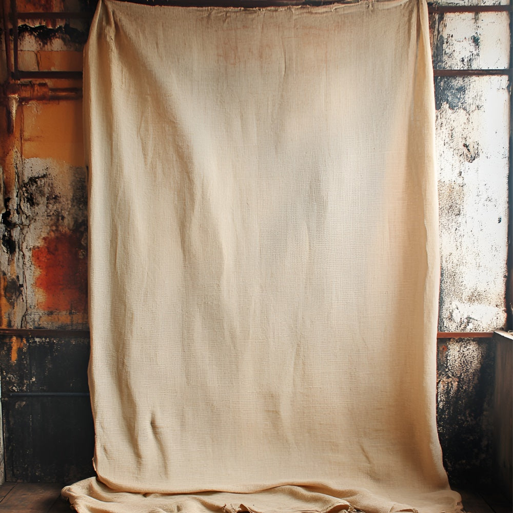 Boudoir Backdrop Ideen Vintage Beige Stoff Boden Hintergrund BRP1-489