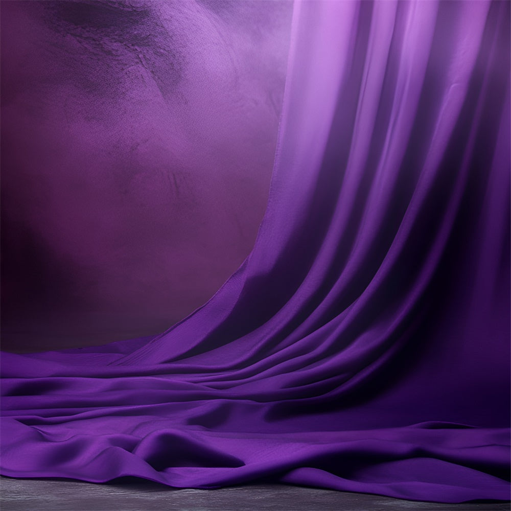 Boudoir Backdrop Royal Drapiert Lila Weich Hintergrund BRP1-492