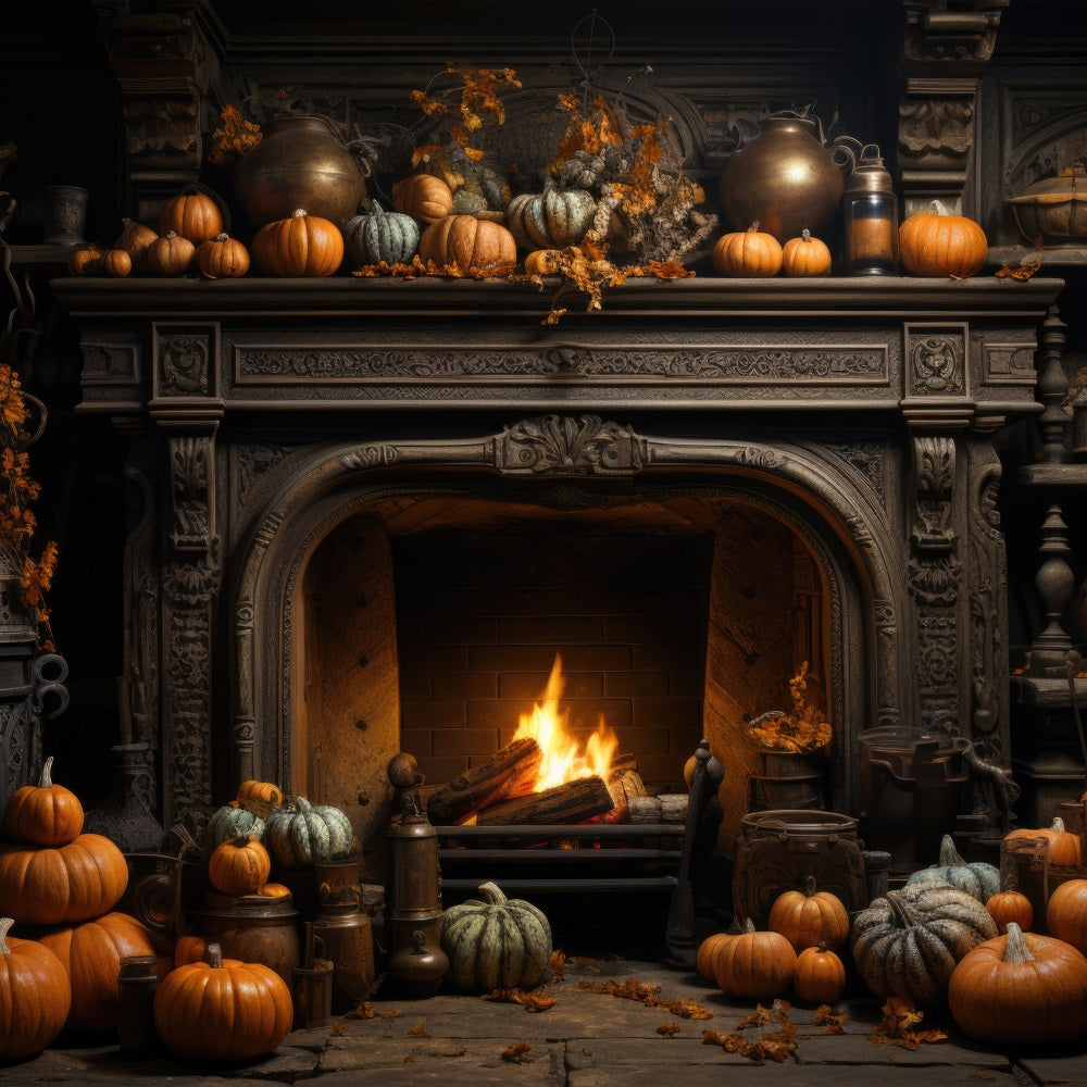 Halloween Hintergrund Warmer Kürbis Herd Halloween Dekor Hintergrund BRP10-166