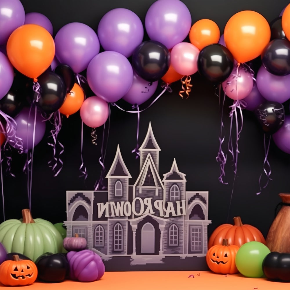 Hintergrund Halloween Skurrile Halloween-Feier-Szene Hintergrund BRP10-175