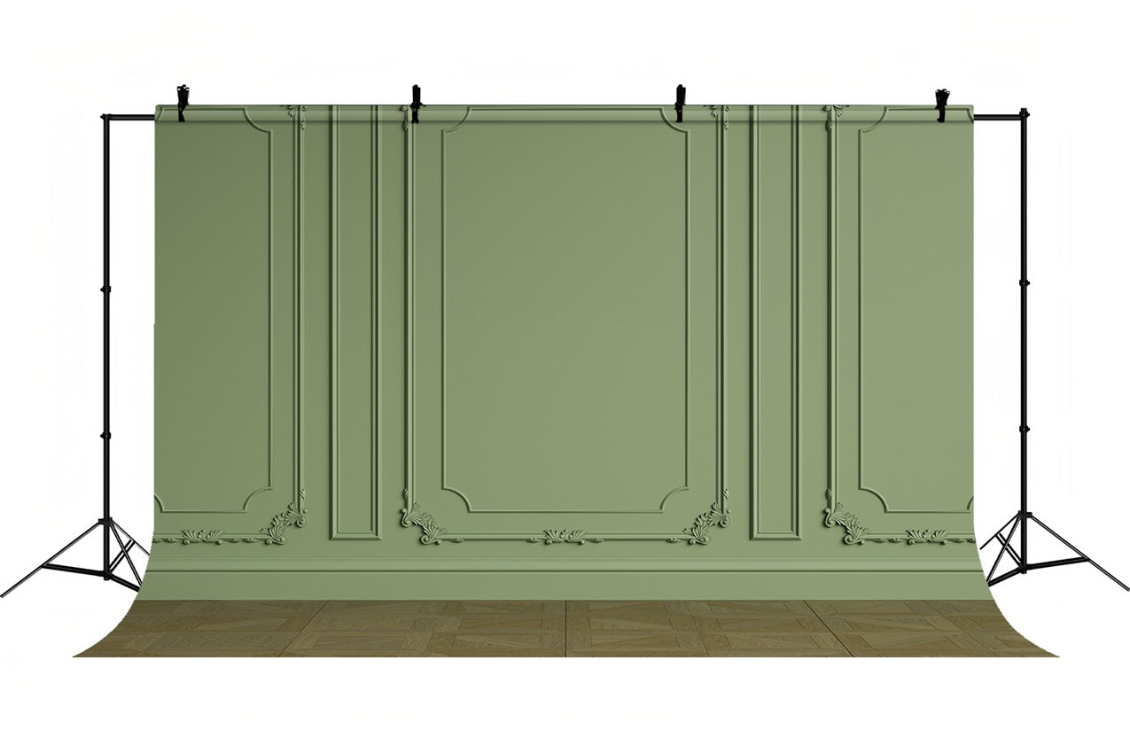 Retro-Fotohintergrund Wunderschön detailliert Grüner Hintergrund BRP10-273