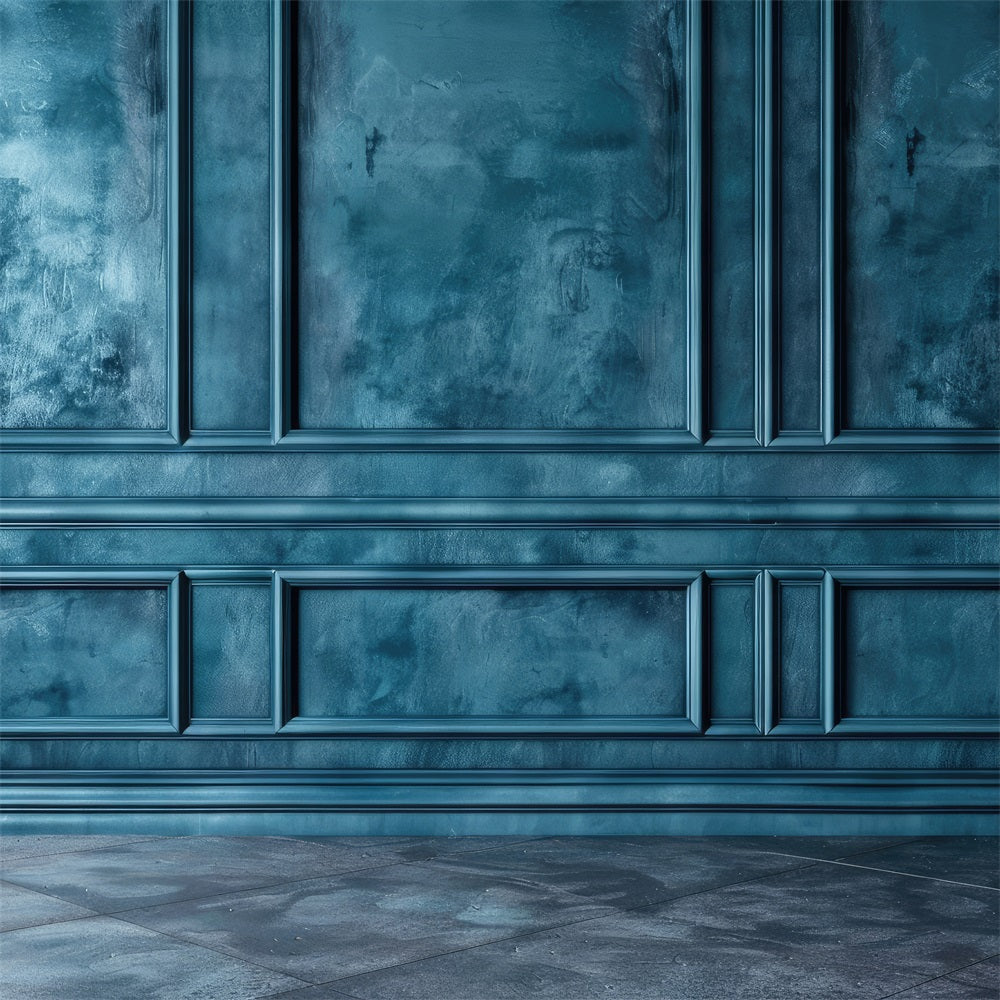 Blauer Retro Hintergrund Klassisch Strukturierte Wand Hintergrund BRP10-277