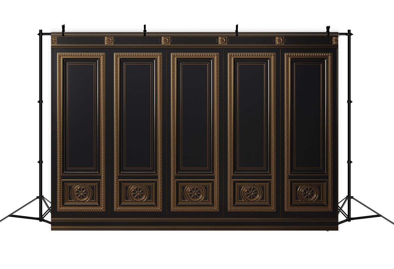 Retro-Themenhintergrund Klassisch Goldener Dekorativer Hintergrund BRP10-280