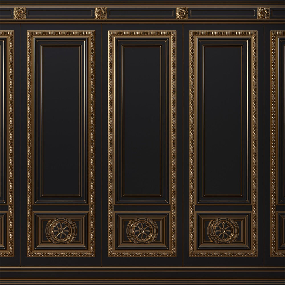 Retro-Themenhintergrund Klassisch Goldener Dekorativer Hintergrund BRP10-280