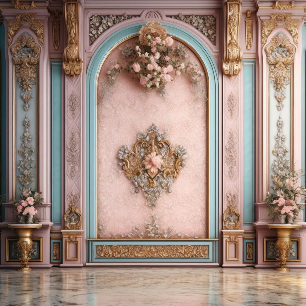 Retro Hintergrund Pastell Floral Dreams Design Wandhintergrund BRP10-281