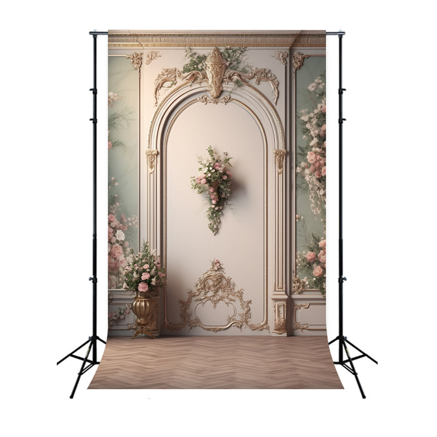 Retro Fotokulisse Romantisch Rosa Blütenblätter Kulisse BRP10-282