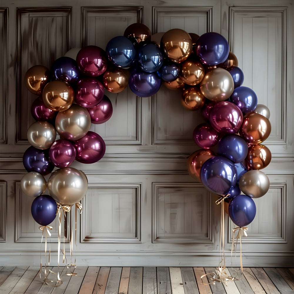 Retro Wand Fotohintergrund Mixed Ballon Display Hintergrund BRP10-288