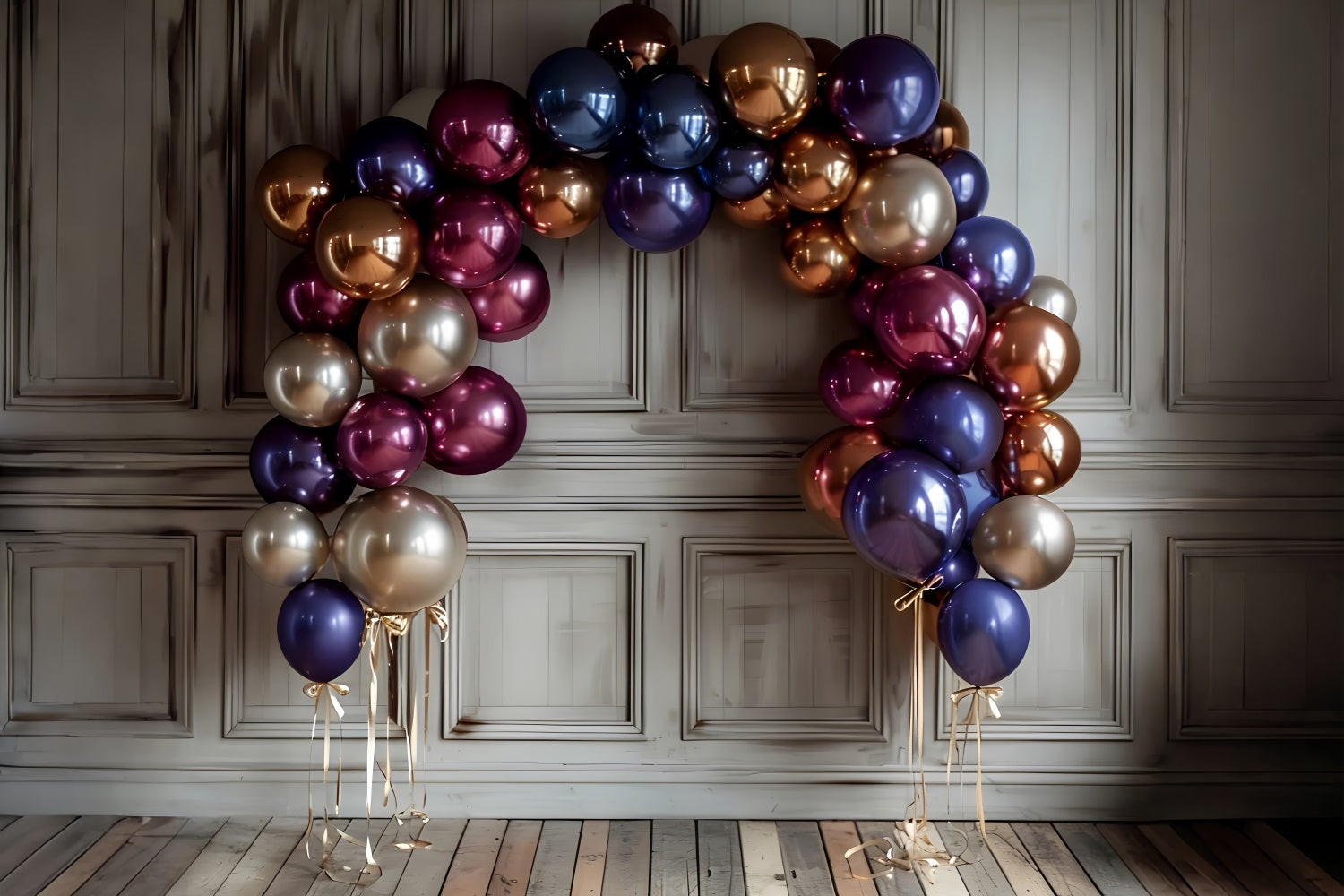Retro Wand Fotohintergrund Mixed Ballon Display Hintergrund BRP10-288