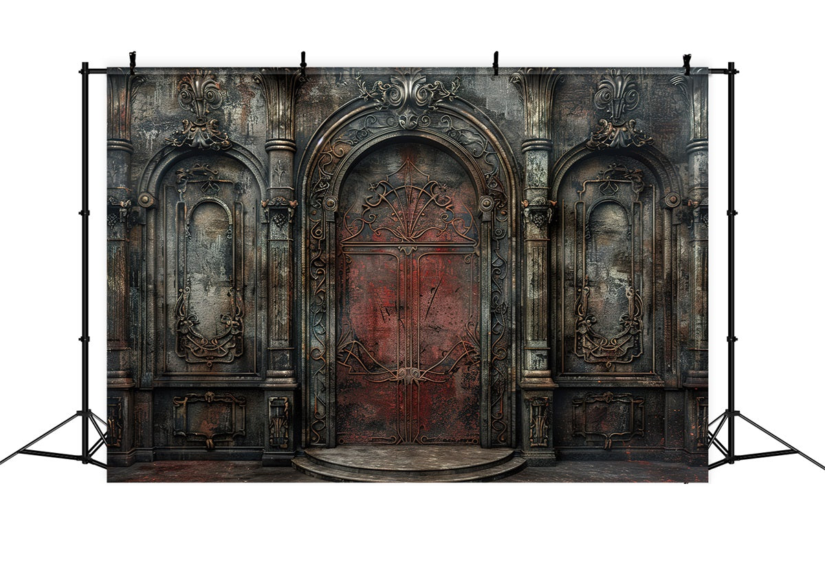 Hintergrund Vintage Wand Verzierte Metall Fotografie Hintergrund BRP10-290