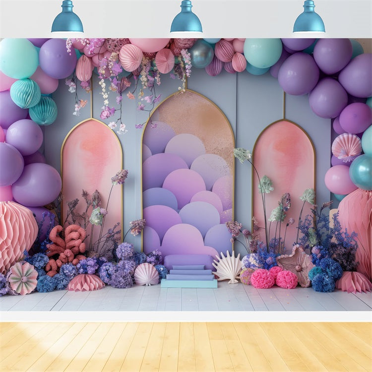 Geburtstag Hintergrund Pastell Ballon Party Hintergrund BRP10-302