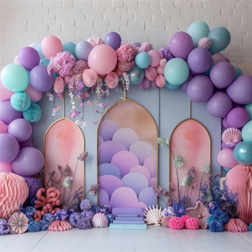 Geburtstag Hintergrund Pastell Ballon Party Hintergrund BRP10-302