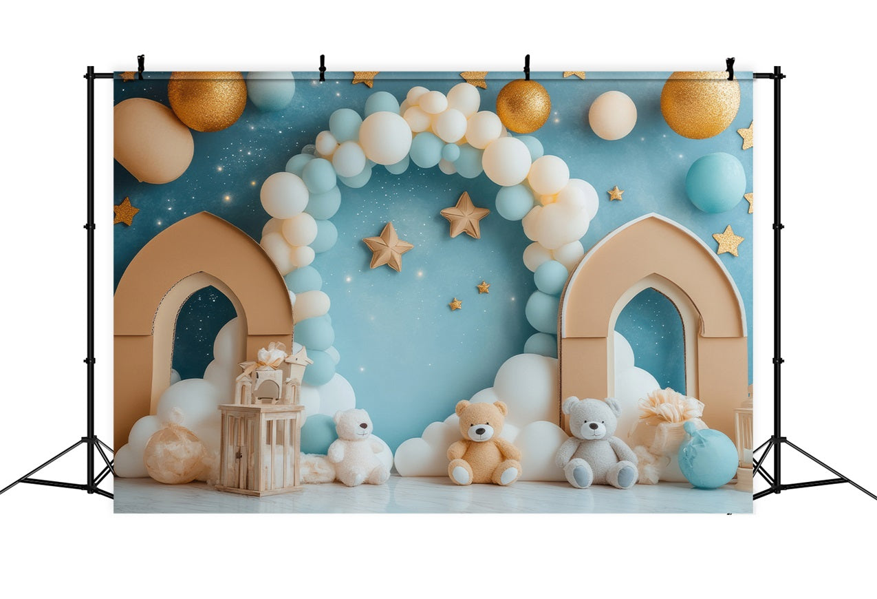 Happy Birthday Hintergrund Teddybär Wunderland Hintergrund BRP10-322