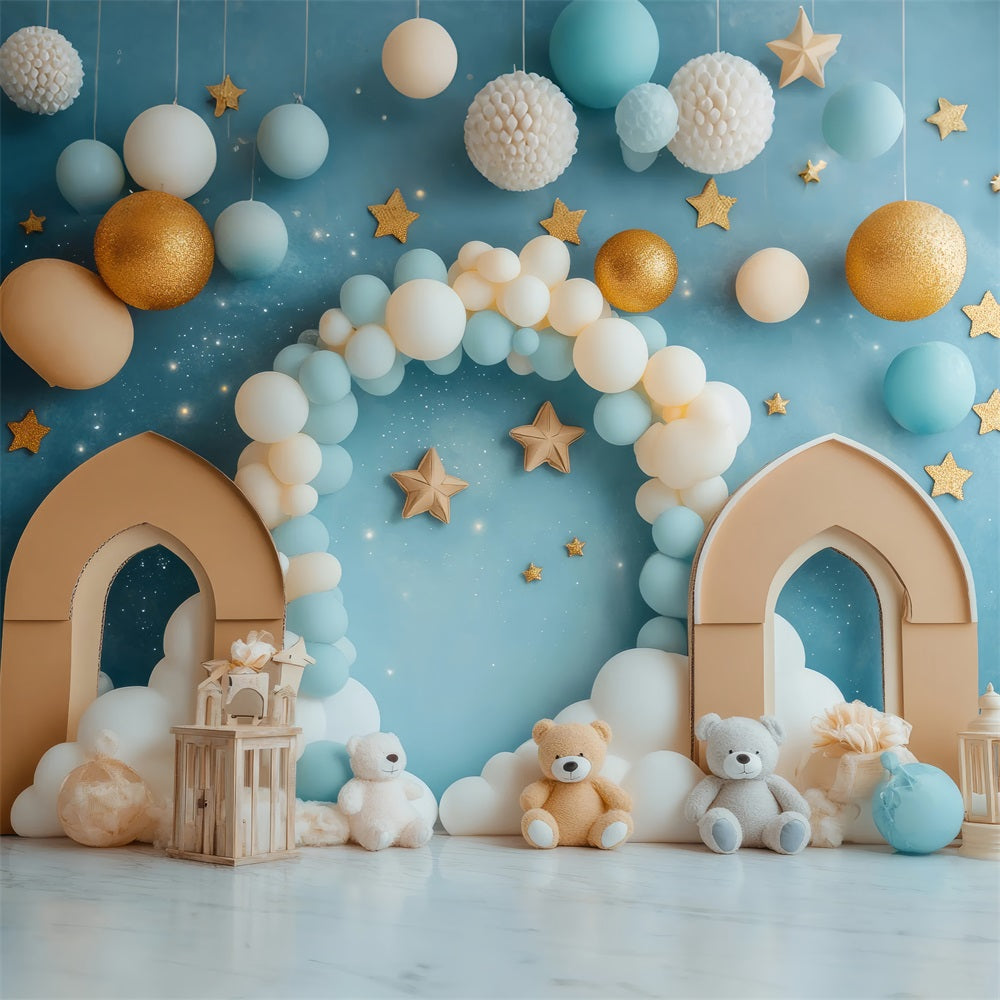 Happy Birthday Hintergrund Teddybär Wunderland Hintergrund BRP10-322