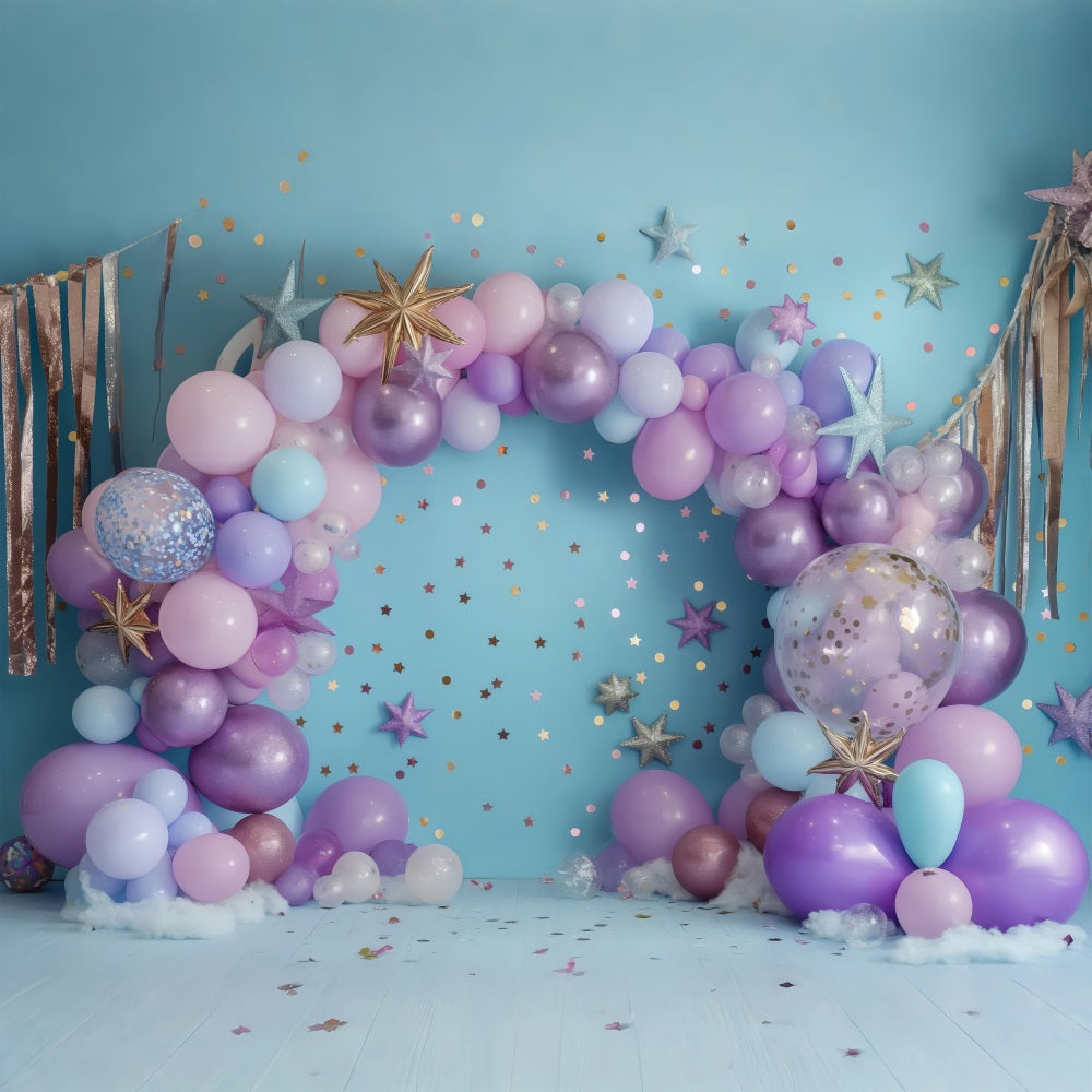 Hintergrund für Geburtstagsparty Sternennacht Ballonhintergrund BRP10-360