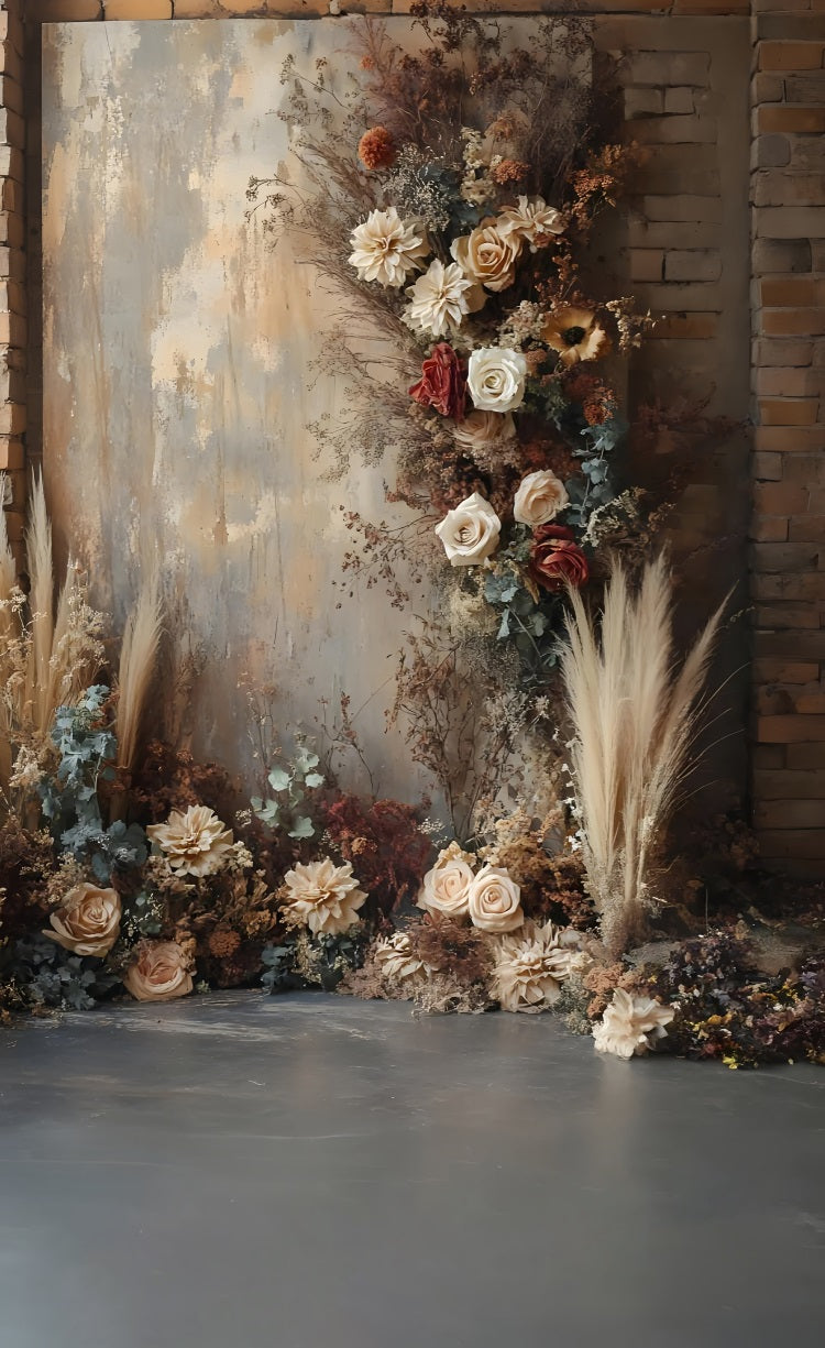 Boho Fine Art Sweep Floral Wandhintergrund BRP10-566
