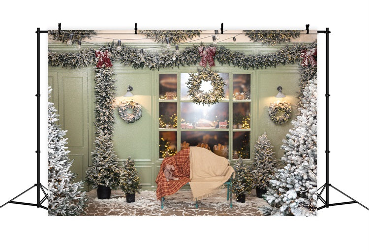 Backdrop für Weihnachtsbaum Plaid Decke Backdrop BRP11-200