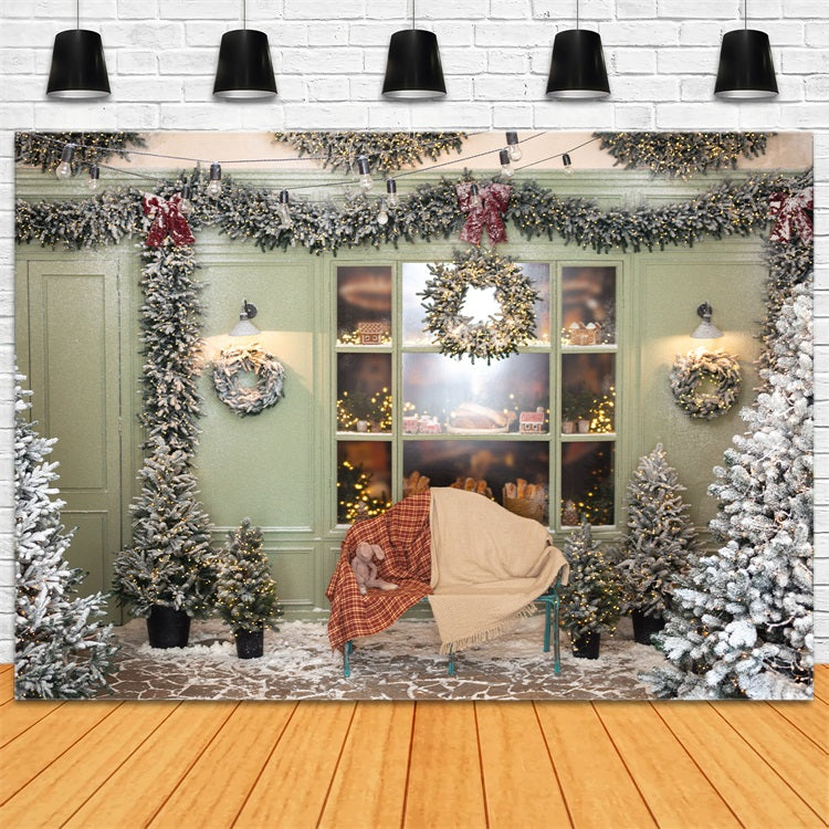 Backdrop für Weihnachtsbaum Plaid Decke Backdrop BRP11-200