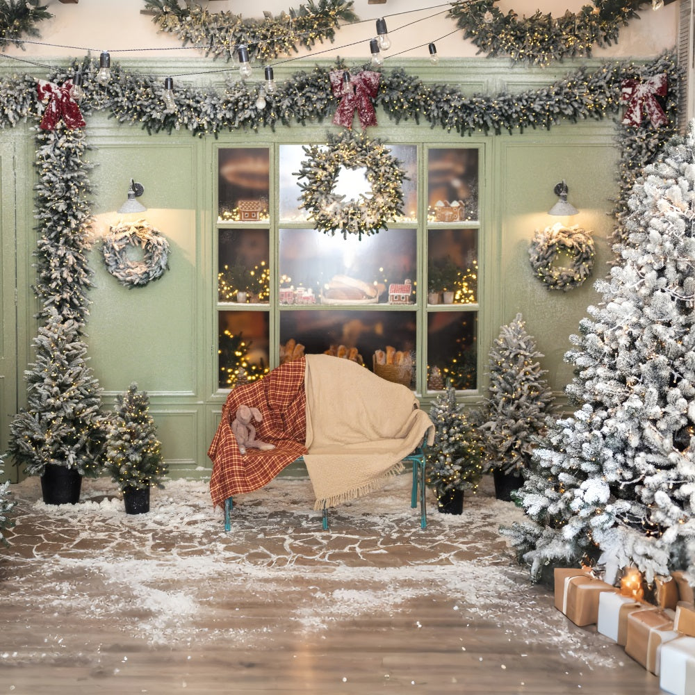 Backdrop für Weihnachtsbaum Plaid Decke Backdrop BRP11-200