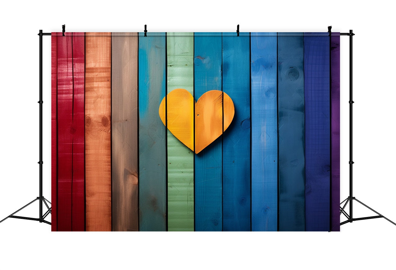 Valentinstag Herz Backdrop Buntes Design Panels Backdrop BRP11-292