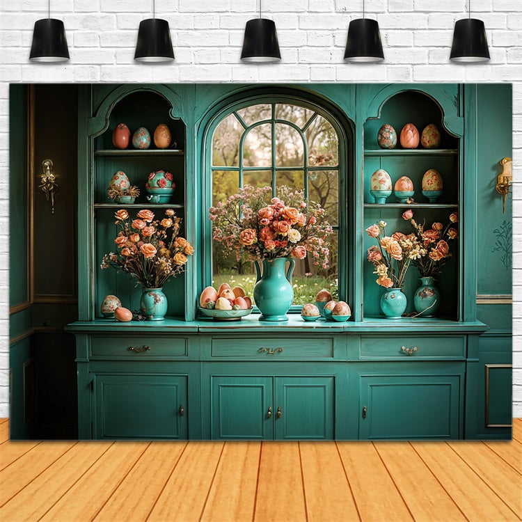 Ostern Hintergrund Bilder Küche Schrank Ei Dekor Hintergrund BRP11-346