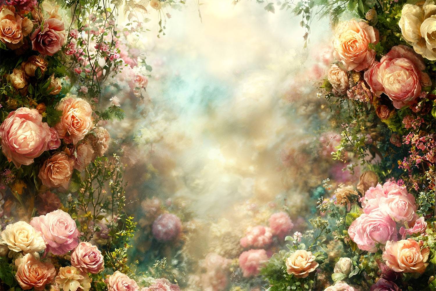 Vintage Backdrop Fotografie Floral Design Eleganz Hintergrund BRP11-552
