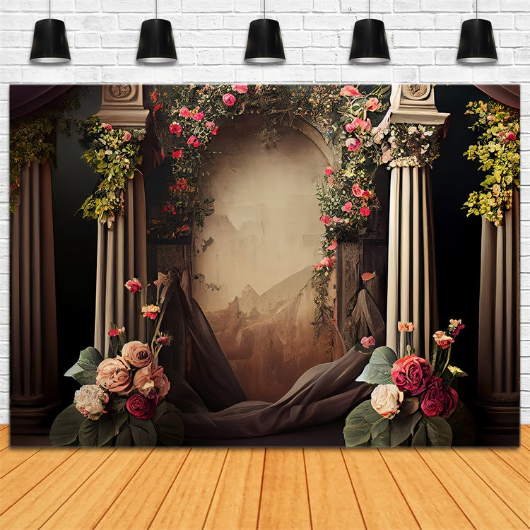 Fotografie Backdrops Vintage Rose Dekor Bogen Backdrop BRP11-556