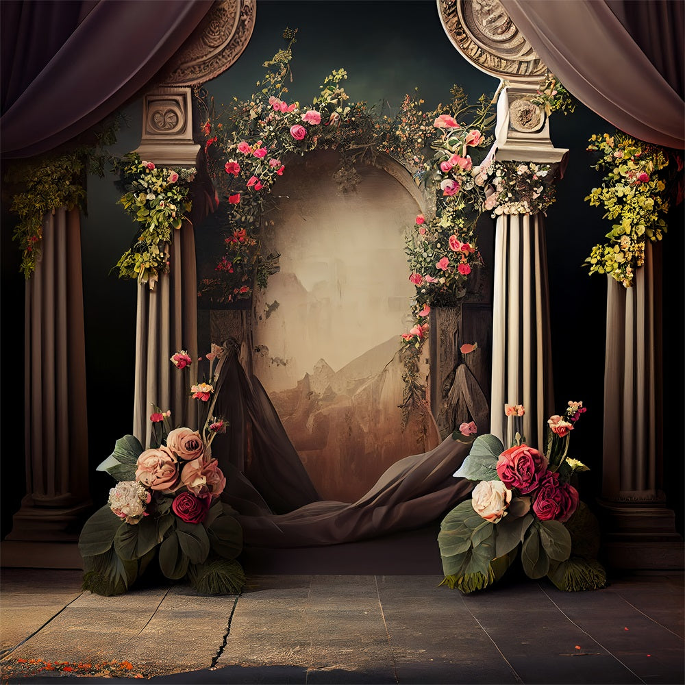 Fotografie Backdrops Vintage Rose Dekor Bogen Backdrop BRP11-556