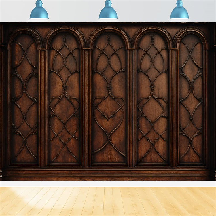 Vintage Backdrops Retro Wand Holzschnitzerei Dekor Backdrop BRP11-567
