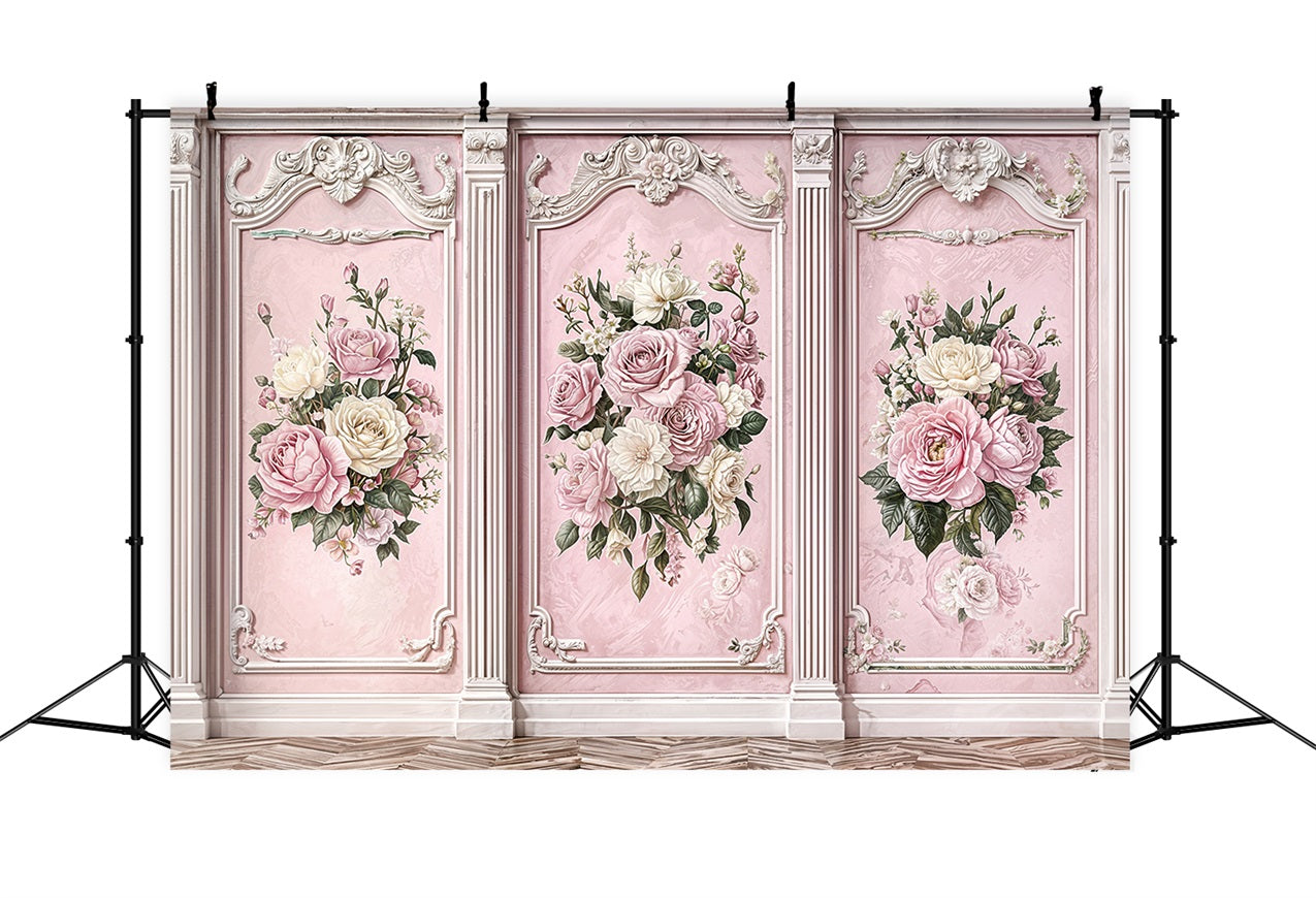 Fotografie Vintage Backdrop Rosa Rose Retro Wand Backdrop BRP11-579