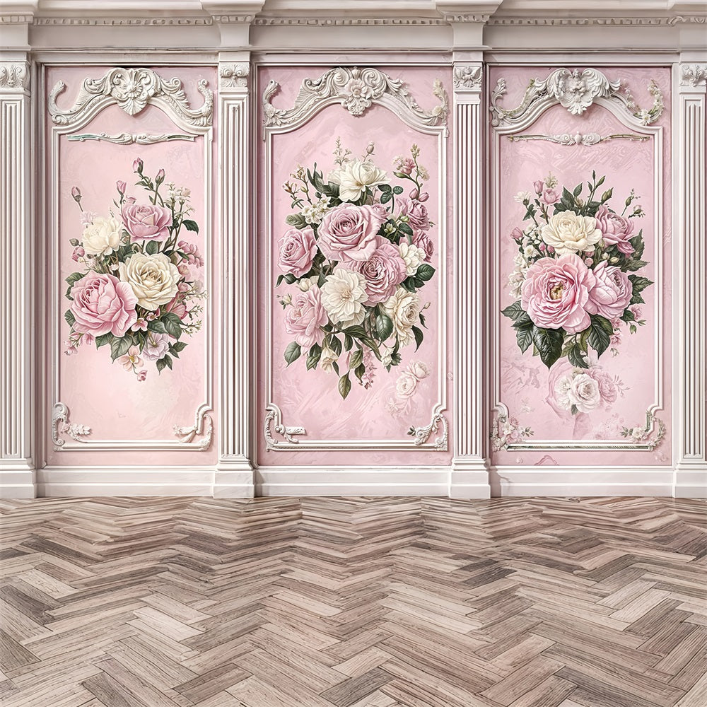 Fotografie Vintage Backdrop Rosa Rose Retro Wand Backdrop BRP11-579