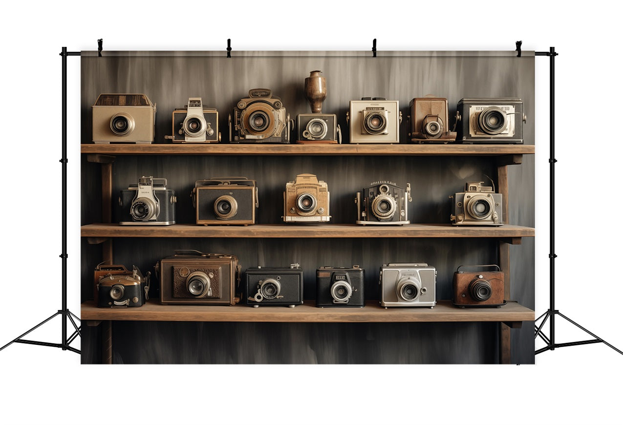 Fotografie Backdrops Vintage Antike Regal Kamera Dekor Backdrop BRP11-596