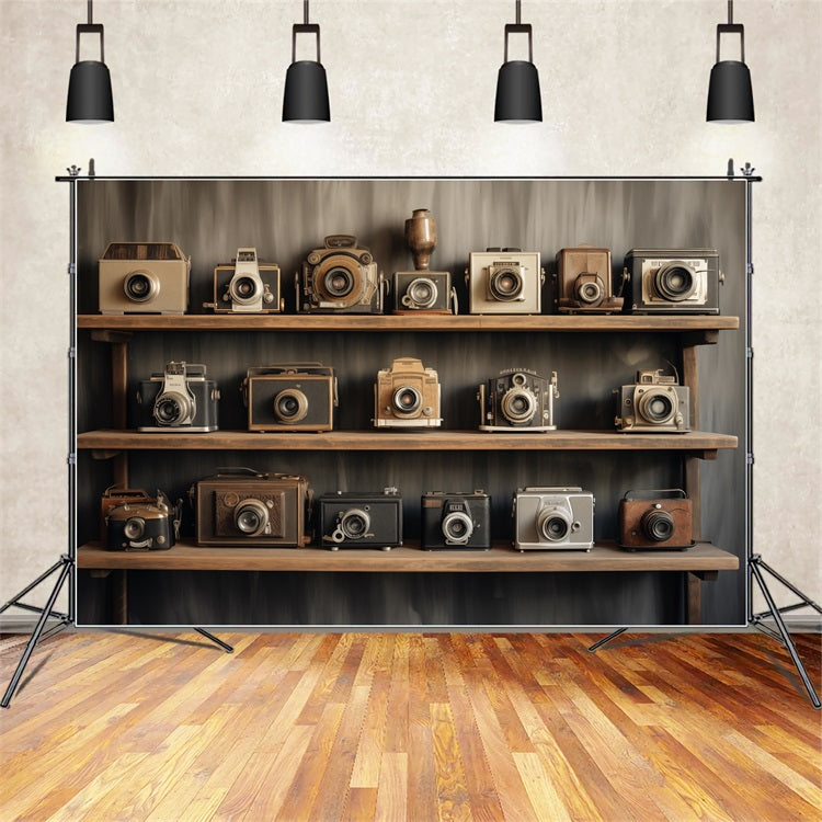 Fotografie Backdrops Vintage Antike Regal Kamera Dekor Backdrop BRP11-596