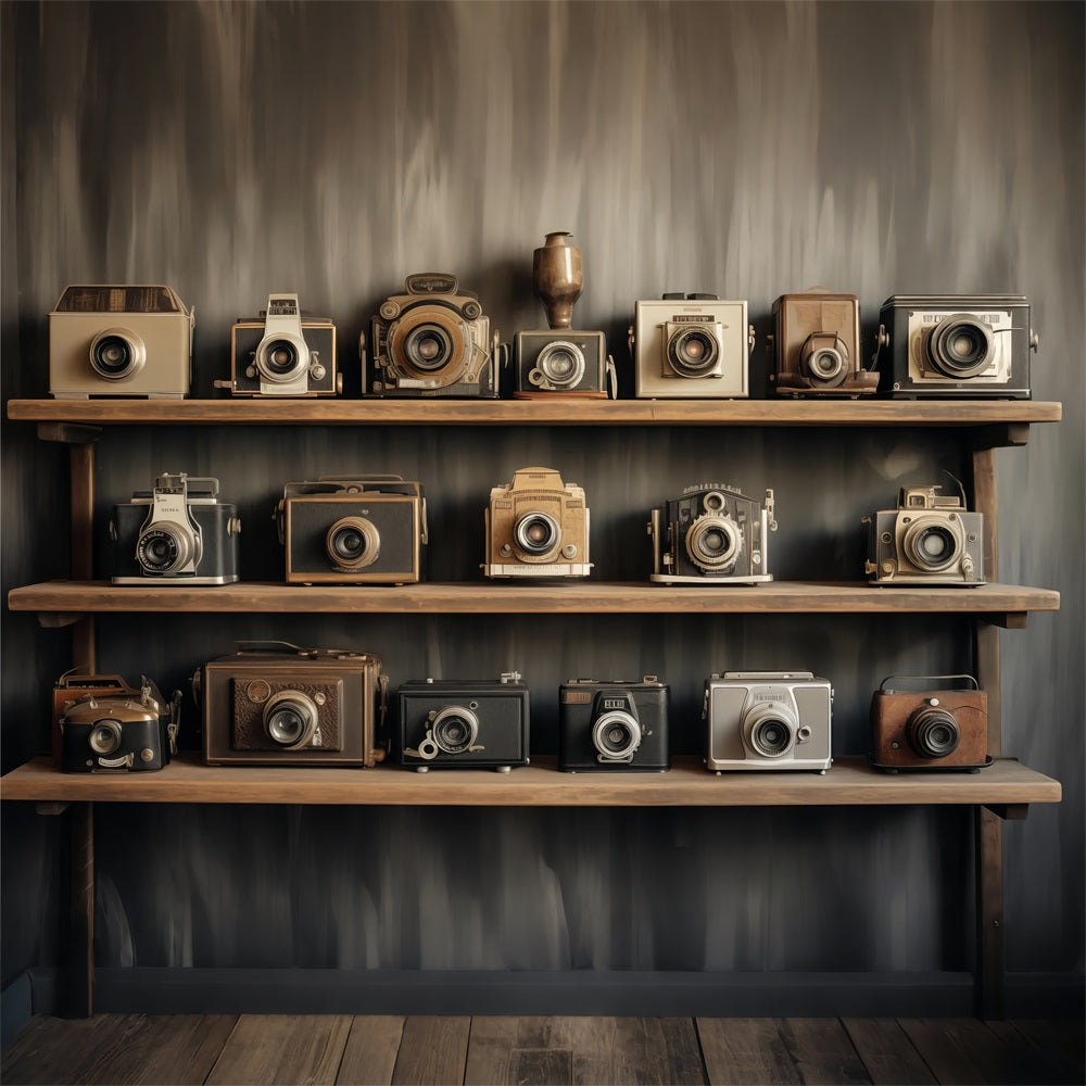 Fotografie Backdrops Vintage Antike Regal Kamera Dekor Backdrop BRP11-596